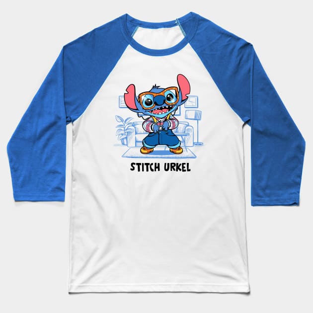 Stitch Urkel Baseball T-Shirt by JayHai